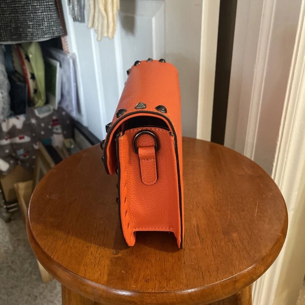 Mersi Ruby Studded Crossbody With 2 Straps - Orange - NWT - Picture 7 of 12